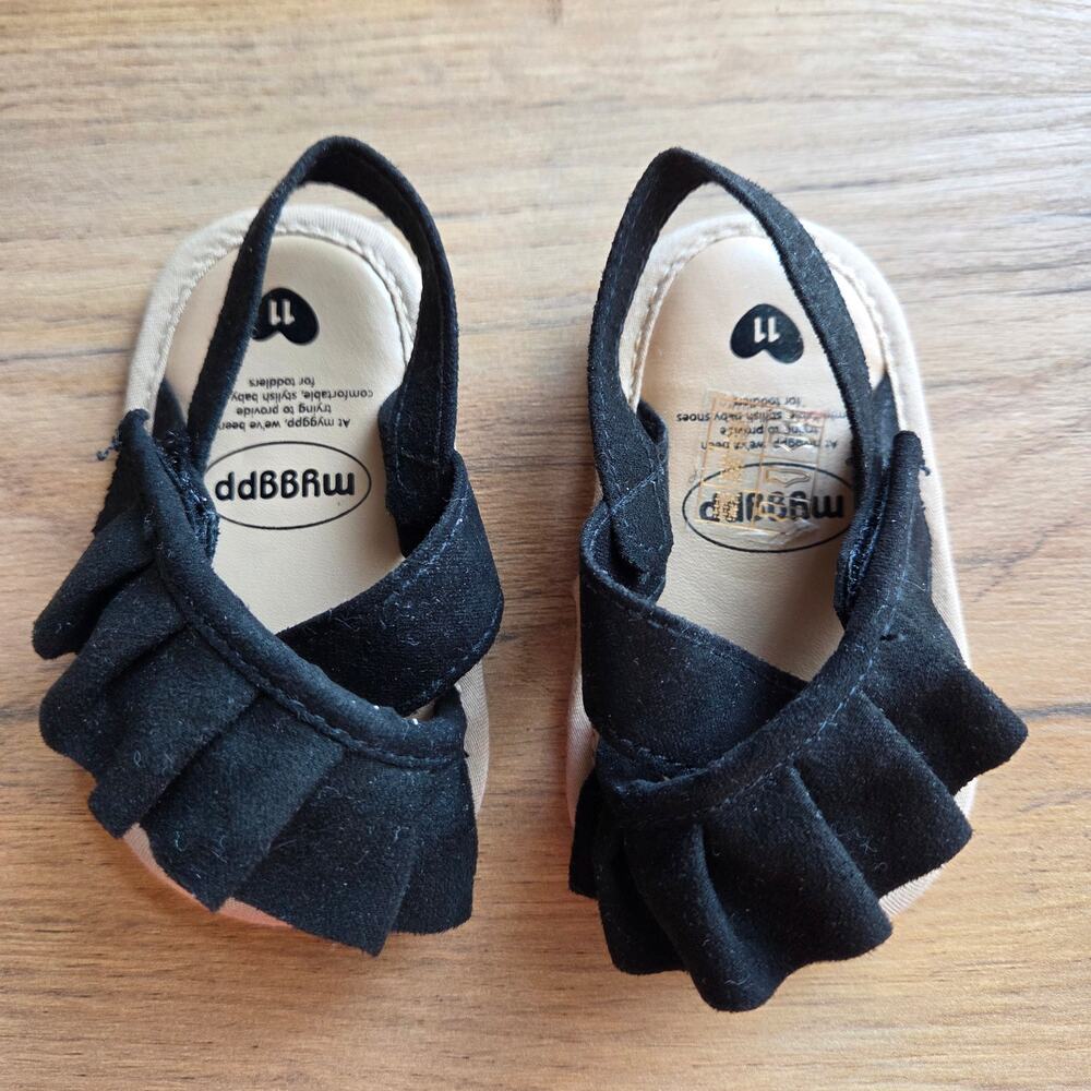 Myggpp Baby Girl Sandals Ruffle Design 11mo
